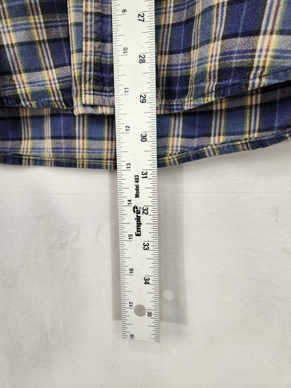 Browning Button Up Shirt Men's L Long Sleeve Blue Plaid Outdoor Casual - Picture 4 of 6